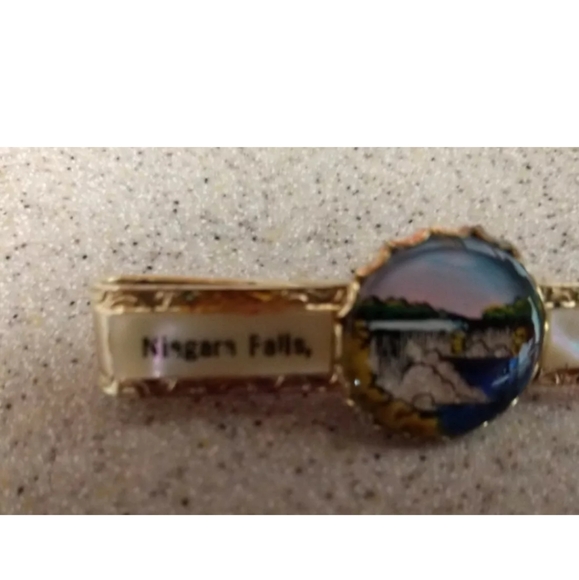 Niagara Falls Vintage Souvenir Tie Clip Bar New York Canada - Picture 4 of 8